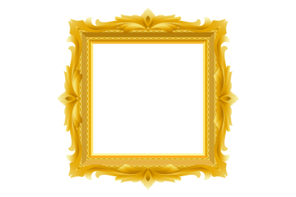 Baroque Ornate Frame: Vintage Elegance
