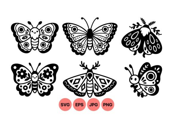 Cute Butterfly Clipart for Minimalist Design