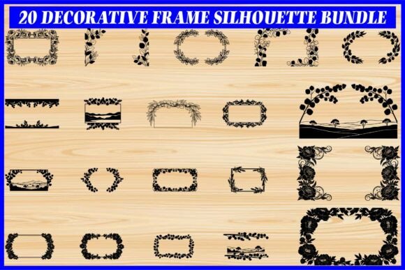 Decorative Frame Silhouette Bundle Guide