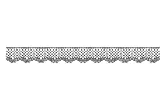 Decorative Lace Border: Horizontal Handmade