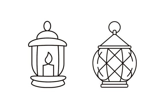 Decorative Lantern Outlines: Minimalist Design Guide