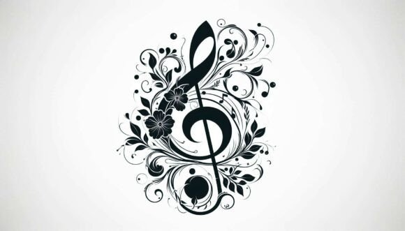 Decorative Music Clef: A Creative Design Asset