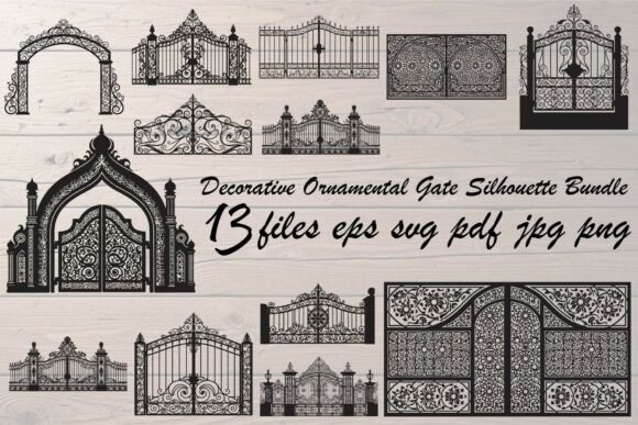 Decorative Ornamental Gate Silhouette: A Practical Guide to Vintage-Inspired Design Assets