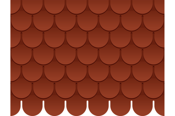 Decorative Red Roof Tiles: Classic Overlap Style