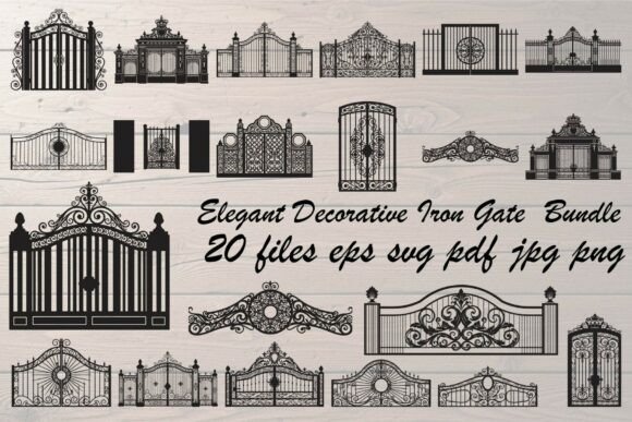 Elegant Decorative Iron Gate Bundle