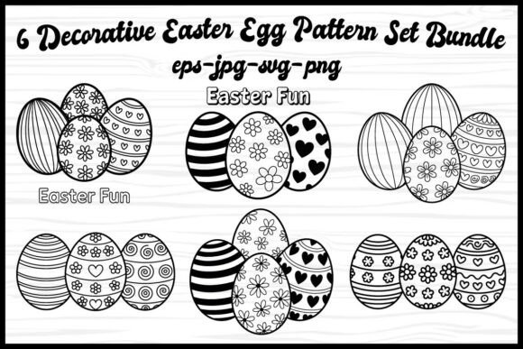 Elevate Your Spring Crafts with a Versatile Decorative Easter Egg Pattern Set