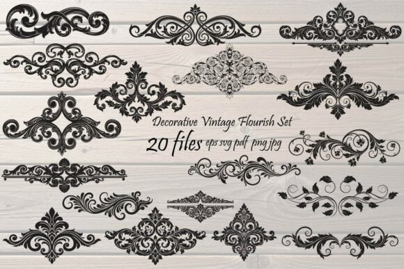 Elevating Design with the Decorative Vintage Flourish Bundle