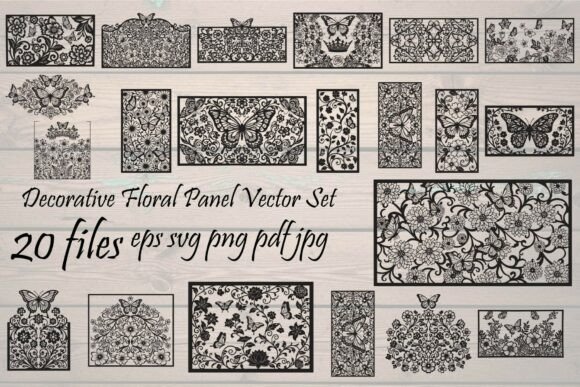 Elevating Design Workflows with the Decorative Floral Panel Bundle