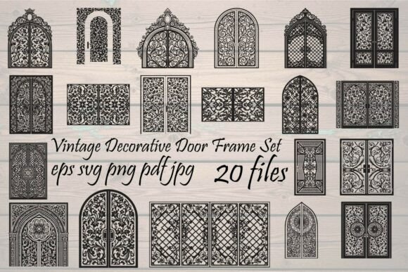 Elevating Design Workflows with the Vintage Decorative Door Frame Bundle