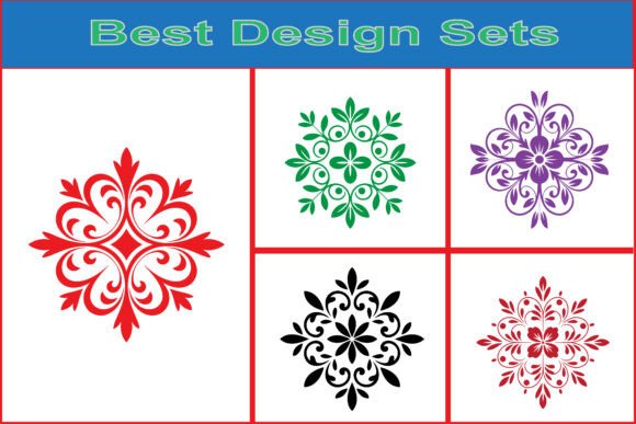 Elevating Digital Craftsmanship with the Decorative Flower Ornament SVG Pack