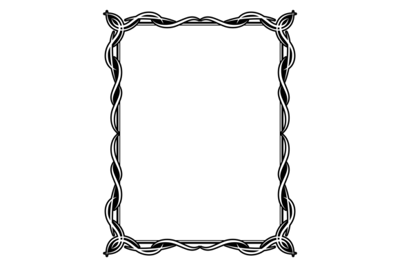 Filigree Vintage Frame: Decorative Baroque Flourish for Timeless Design