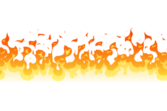 Fire Seamless Pattern Decorative Banner: Design Applications and Format Considerations