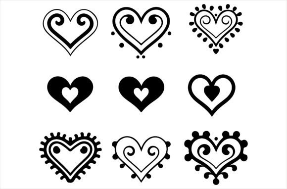 Heart Silhouette Pack, Decorative Love: A Practical Guide for Designers and Creators