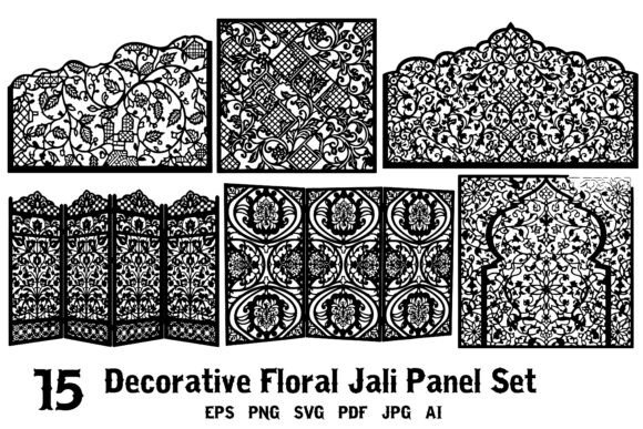 Integrating the 15 Decorative Floral Jali Panel Set into Professional Design Workflows