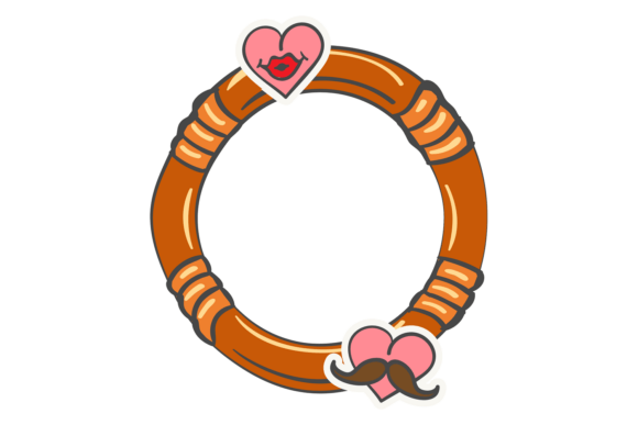 Integrating the Round Decorative Frame with Pink Hearts into Your Creative Workflow