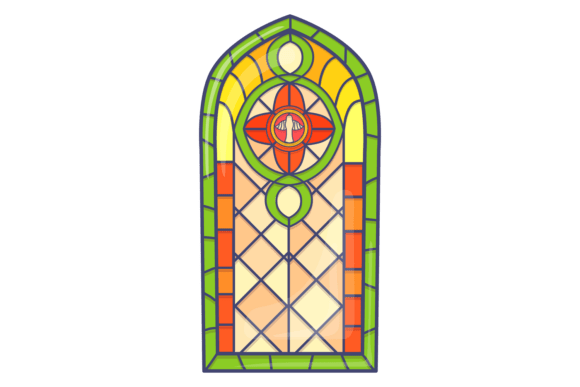 Medieval Stained Glass Arches for Modern Design