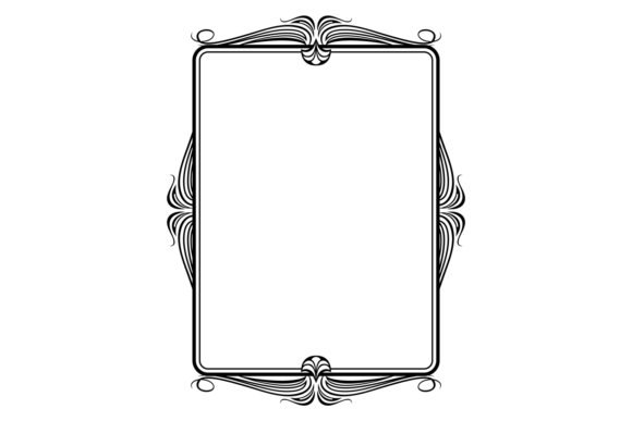 Ornate Rectangle Border: Decorative Typo