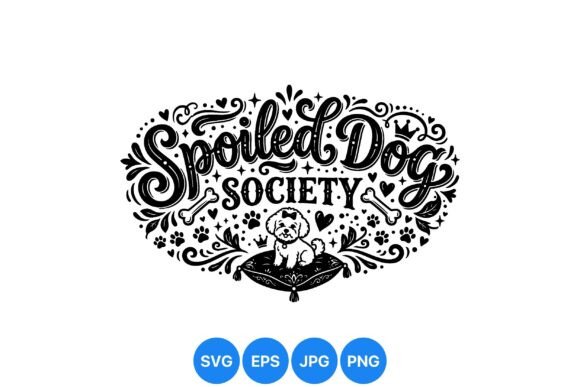 Spoiled Dog Decorative SVG Design: Strategic Applications for Branding and Creative Projects