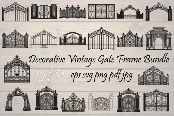 Strategic Design Assets: Leveraging the Decorative Vintage Gate Frame Bundle for Professional Impact