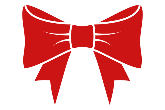 The Impact of a Red Gift Bow Silhouette