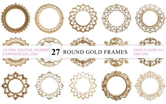 Understanding the Value of Luxury Decorative Round Gold Frames PNG for Professional Design