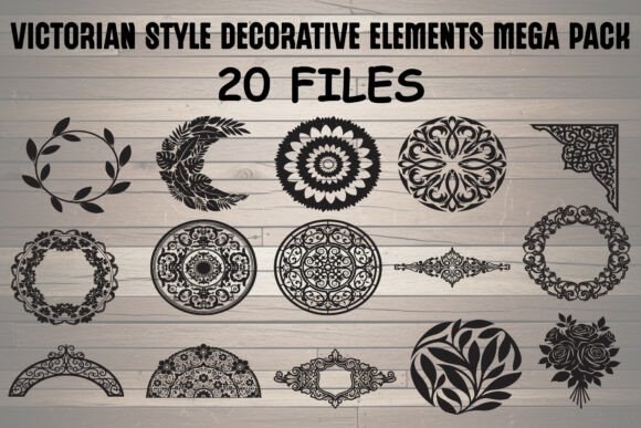 Victorian Style Decorative Elements Mega: A Guide to Timeless Ornamental Design